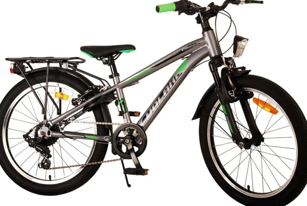 TPFSports Cross Kinderfahrrad - Jungen - 20 Zoll - Rücktritt + Handbremse - 6 Gänge - Blau