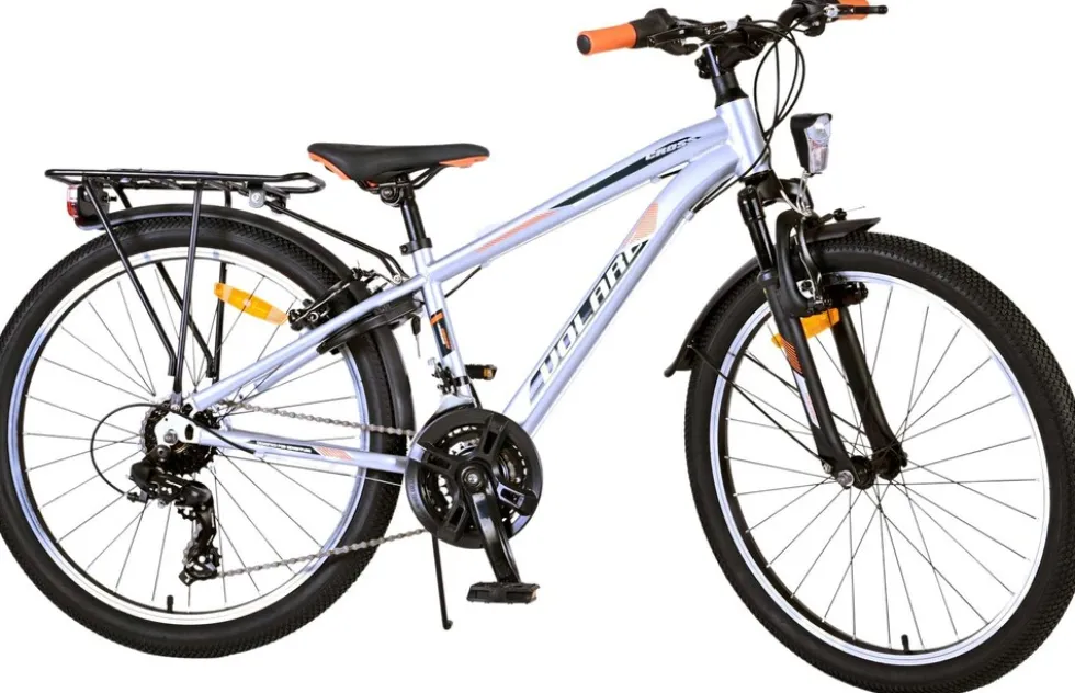 TPFSports Cross Kinderfahrrad - Jungen - 2 Handbremsen - 18 Gänge - 24 Zoll - Blau