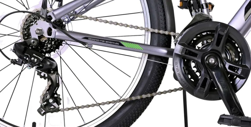 TPFSports Cross Kinderfahrrad - Jungen - 2 Handbremsen - 18 Gänge - 24 Zoll - Blau