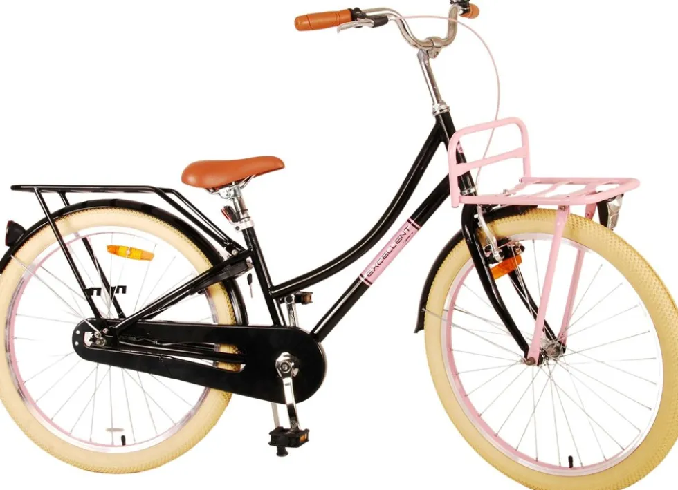 TPFSports Excellent Kinderfahrrad - Mädchen - 24 Zoll - Rücktritt + Handbremse - Rosa