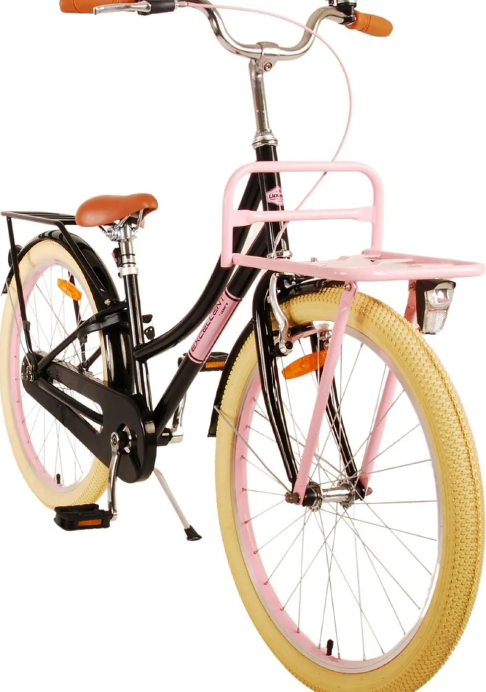 TPFSports Excellent Kinderfahrrad - Mädchen - 24 Zoll - Rücktritt + Handbremse - Rosa