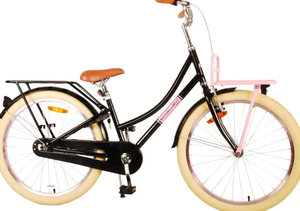 TPFSports Excellent Kinderfahrrad - Mädchen - 24 Zoll - Rücktritt + Handbremse - Rosa