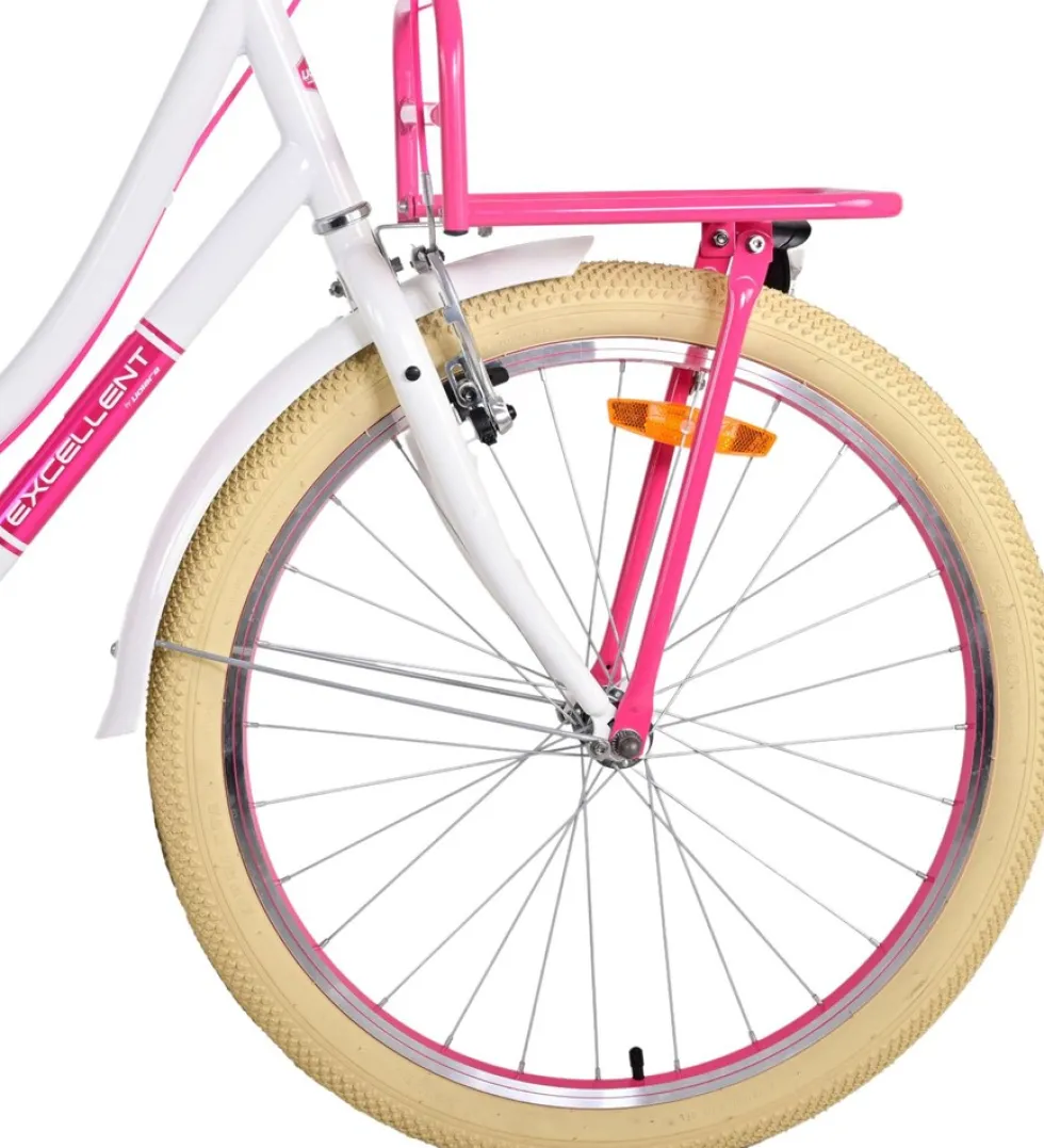 TPFSports Excellent Kinderfahrrad - Mädchen - 24 Zoll - Rücktritt + Handbremse - Rosa