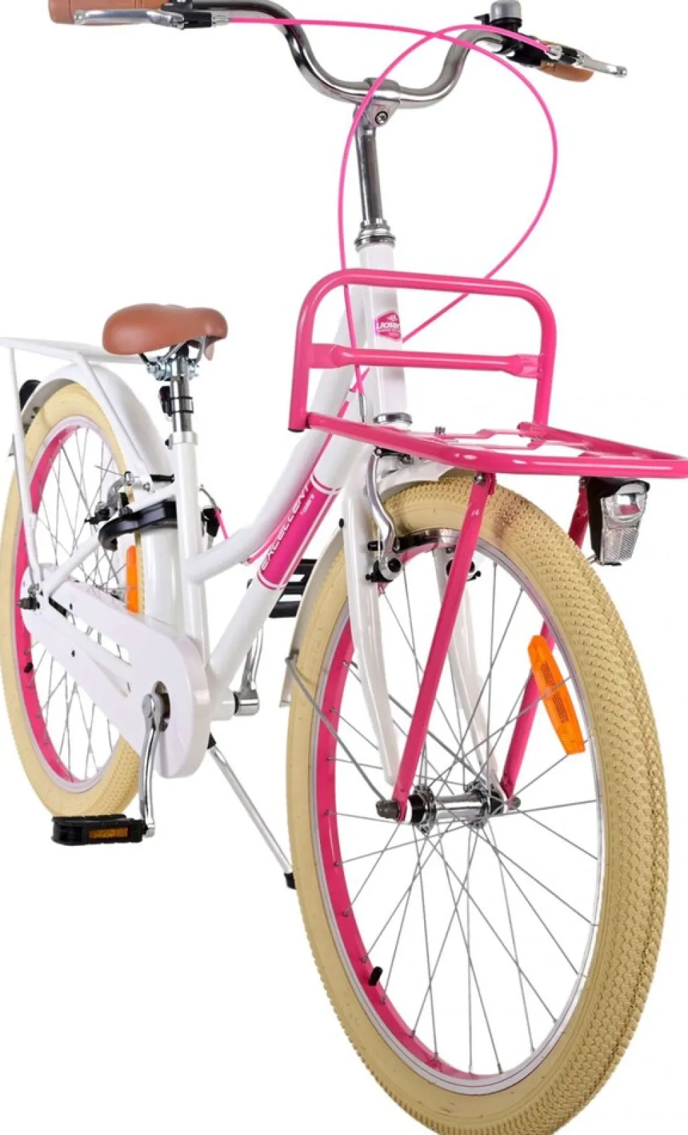 TPFSports Excellent Kinderfahrrad - Mädchen - 24 Zoll - Rücktritt + Handbremse - Rosa