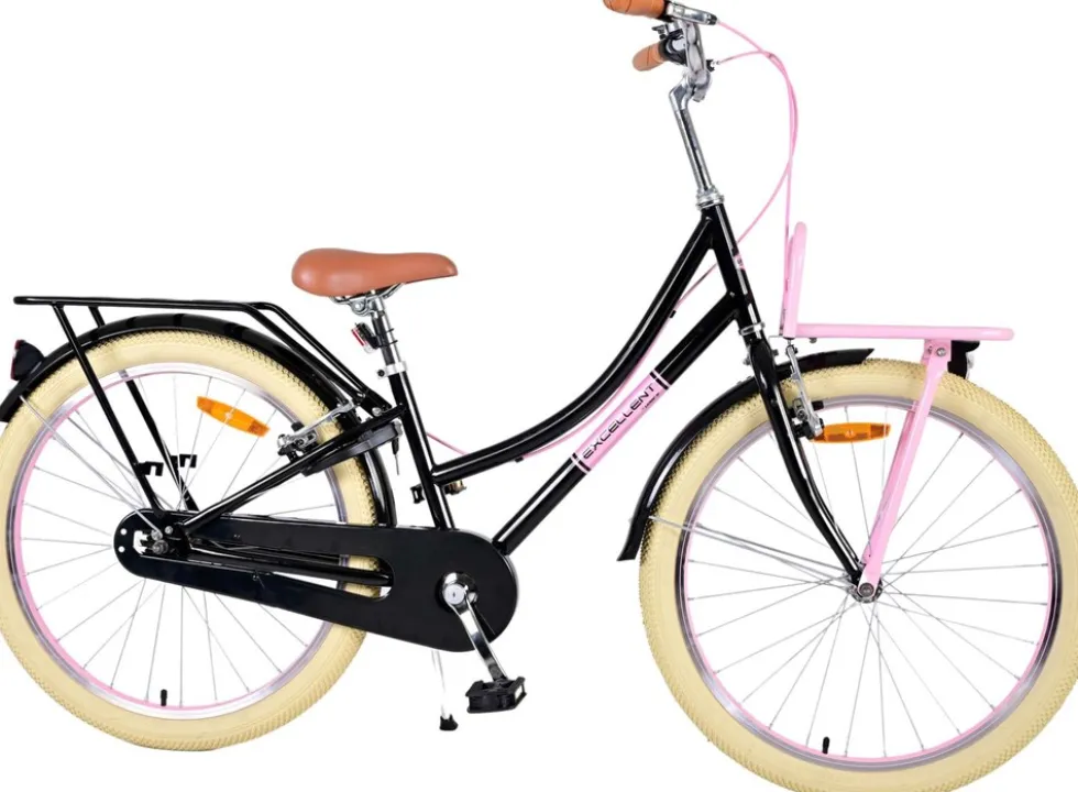 TPFSports Excellent Kinderfahrrad - Mädchen - 24 Zoll - Rücktritt + Handbremse - Rosa