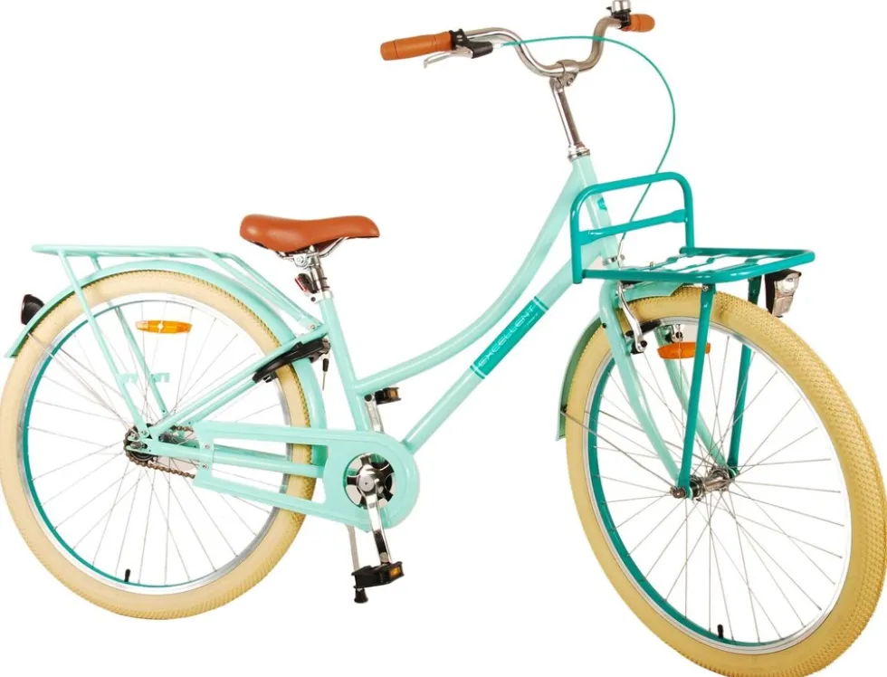 TPFSports Excellent Kinderfahrrad - Mädchen - 26 Zoll - Rücktritt + Handbremse - Grün