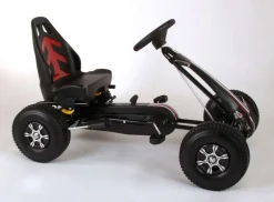 TPFSports Go Kart Rennwagen - Jungen - eine Handbremse - Schwarz