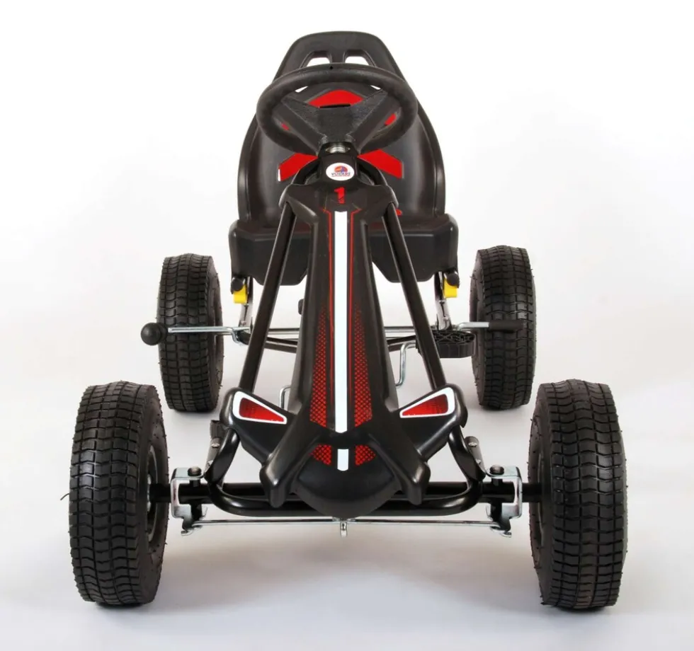 TPFSports Go Kart Rennwagen - Jungen - eine Handbremse - Schwarz