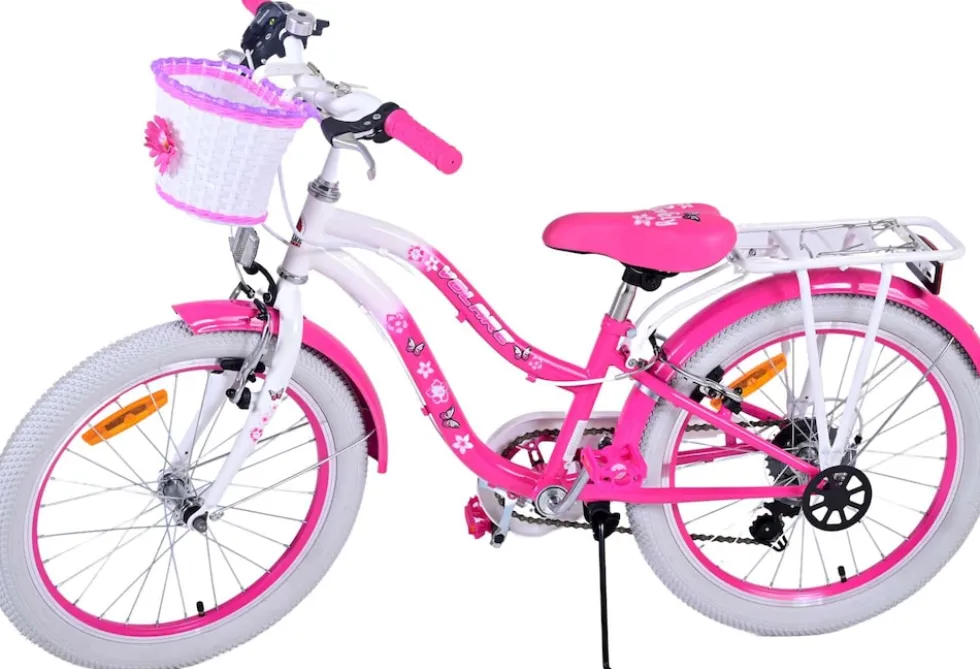 TPFSports Lovely Kinderfahrrad - Mädchen - 20 Zoll - 2 Handbremsen - 7 Gänge - Lila