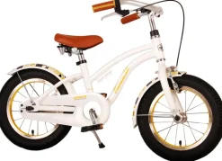 TPFSports Miracle Cruiser Kinderfahrrad - Mädchen - 14 Zoll - Rücktritt + Handbremse - Mattschwarz