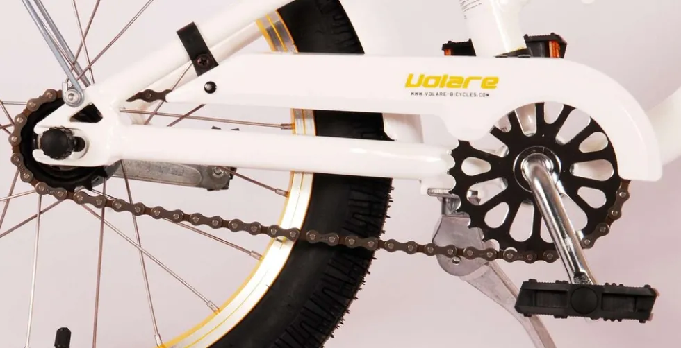 TPFSports Miracle Cruiser Kinderfahrrad - Mädchen - 16 Zoll - Rücktritt + Handbremse - Weiß