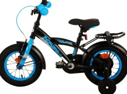 TPFSports Thombike Kinderfahrrad - Jungen - 12 Zoll - Rücktritt + Handbremse - Schwarz/Orange