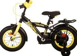 TPFSports Thombike Kinderfahrrad - Jungen - 12 Zoll - Rücktritt + Handbremse - Schwarz/Orange