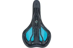 Trekking-Sattel, mit Memory Foam, mit Fixierungsskala, Farbe: schwarz