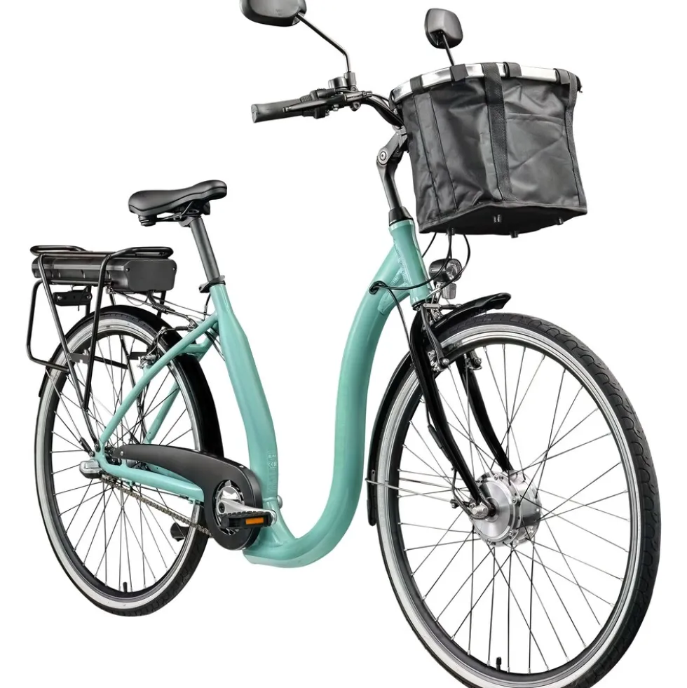 Tretwerk Linea 28 Zoll E Bike Damen Pedelec 3 Gang Nabenschaltung Elektro FahrradCitybike retro Tiefeinsteiger