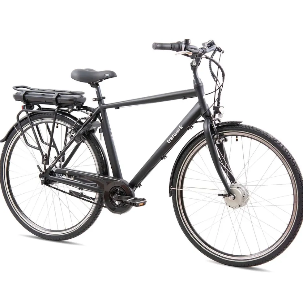 Tretwerk Mystic E Bike 28 Zoll Pedelec 170 - 190 cm Herrenrad Trekking Elektrofahrrad mit Nabenschaltung City E Fahrrad