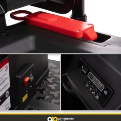 UTV-Kinder-Elektroauto A730 mit 6x4 Vierradantrieb, 2-Sitzer, Kippmulde, Fernbedienung, EVA-Reifen (Grün/Schwarz)