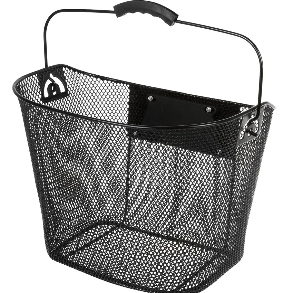 Ventura Fahrradkorb vorne Lenkerkorb mit Clip On Halter Korb aus Draht für Fahrrad oder E Bike