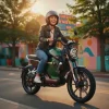 Vmoto / Super Soco TC 72V, Elektro Moped, 45 km/h, All Terrain, CBS Bremssystem, servicearm - grün