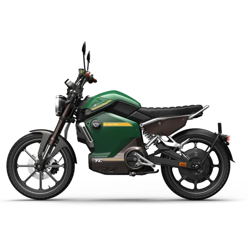 Vmoto / Super Soco TC 72V, Elektro Moped, 45 km/h, All Terrain, CBS Bremssystem, servicearm - grün
