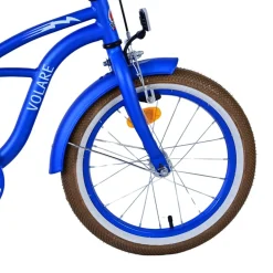 Volare Blue Cruiser Kinderfahrrad 16 Zoll Mädchen Jungen Größe 105 - 120 cm ab 4 Jahre Fahrrad leicht