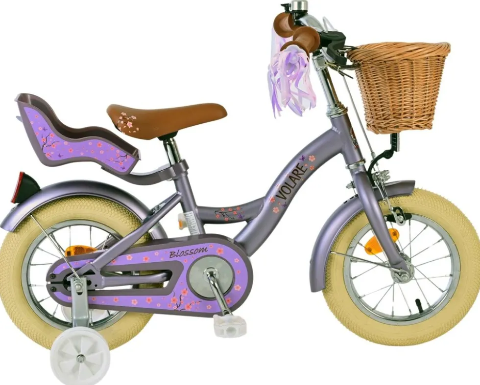 VOLARE Kinderfahrrad Blossom 12 Zoll, lila