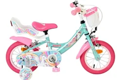 VOLARE Kinderfahrrad Unicorn 12 Zoll ohne Rücktrittbremse, grün
