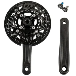 Wheeltop TCXC2E-HF1 Z802 / Z810 / X700 Kurbel 3-fach 40-30-22 Zähne 170 mm Vierkant Kurbelgarnitur Tretkurbel Fahrradkurbel Kettenradgarnitur Trekking Bike