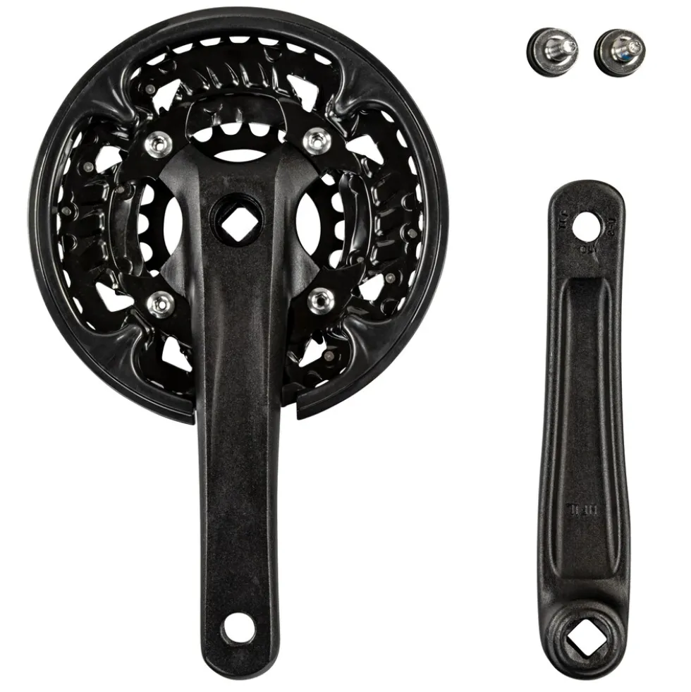 Wheeltop TCXC2E-HF1 Z802 / Z810 / X700 Kurbel 3-fach 40-30-22 Zähne 170 mm Vierkant Kurbelgarnitur Tretkurbel Fahrradkurbel Kettenradgarnitur Trekking Bike