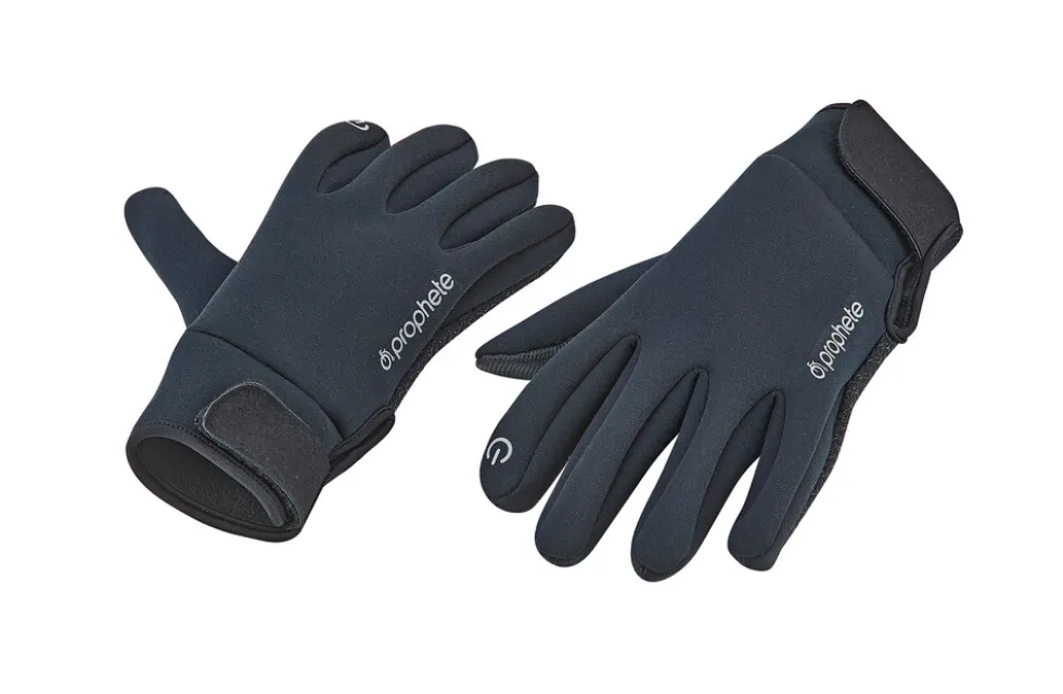 Winter Fahrradhandschuhe, wasserabweisendes und winddichtes Material, Relfektionselemente, Fleecefütterung, Größe: S/M, Farbe: schwarz
