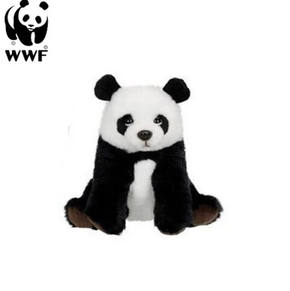 WWF Plüschtier Panda (14cm) lebensecht Kuscheltier Stofftier Pandabär Bär