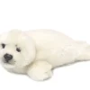 WWF Plüschtier Robbe (weiß, 24cm) lebensecht Kuscheltier Stofftier Seal