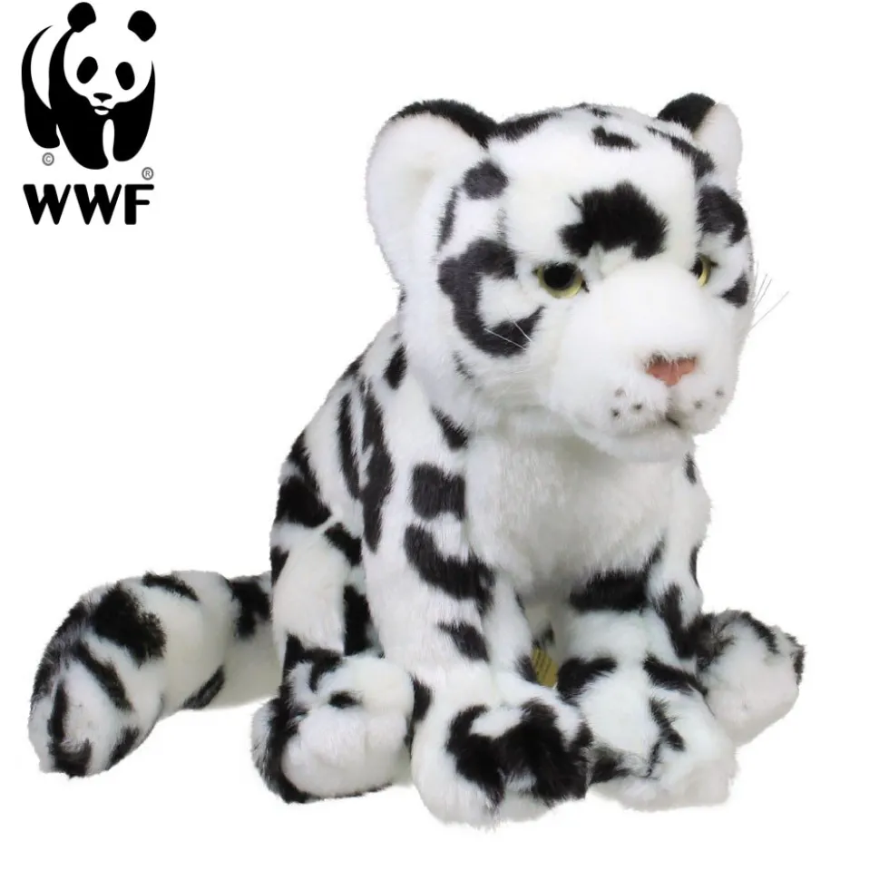 WWF Plüschtier Schneeleopard (weich, 19cm) Kuscheltier Stofftier