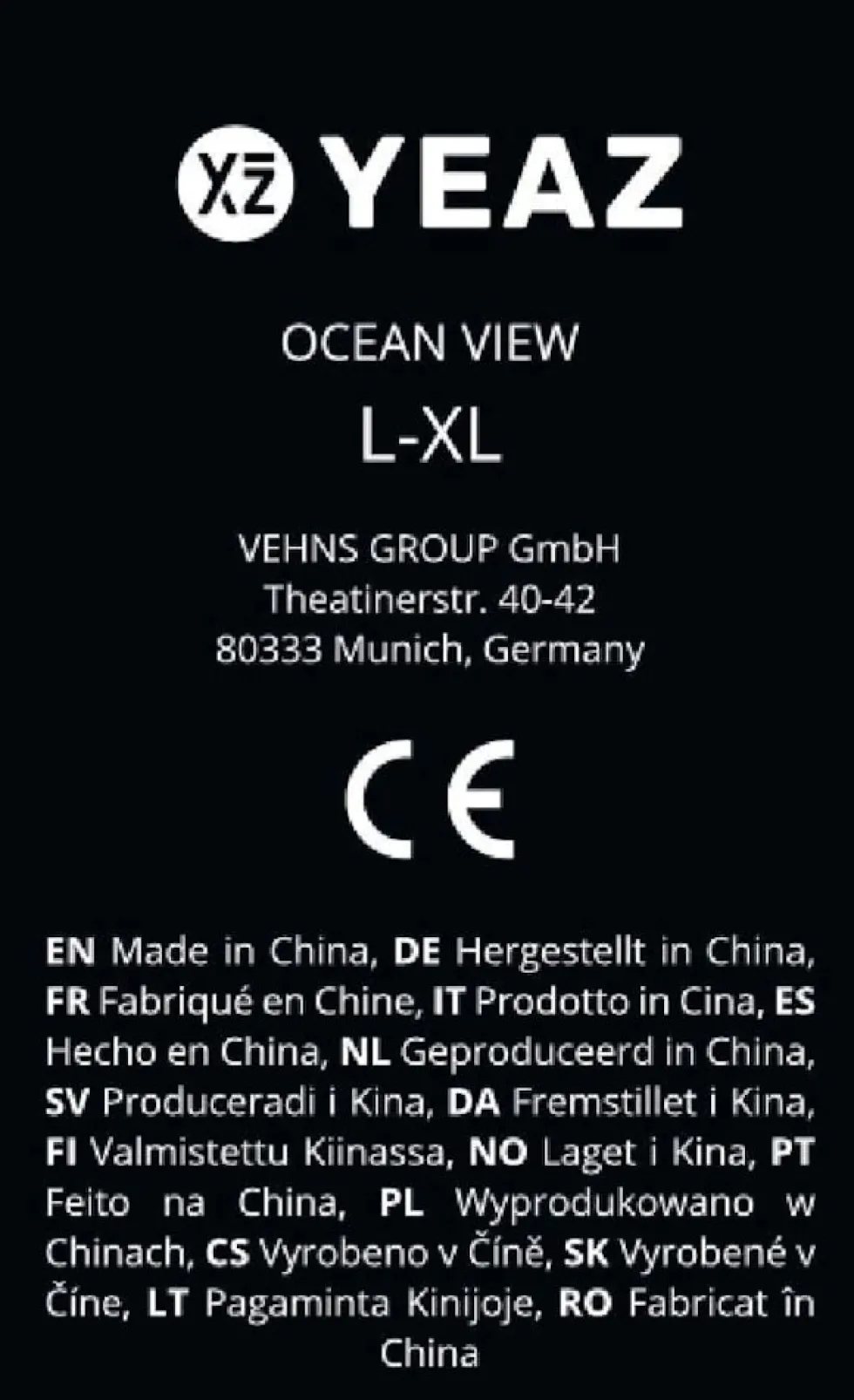 YEAZ Schnorchelmaske Gr. L-XL OCEAN VIEW