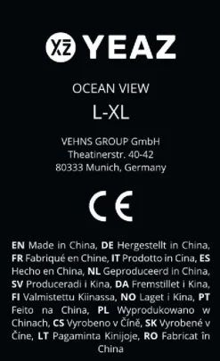 YEAZ Schnorchelmaske Gr. L-XL OCEAN VIEW
