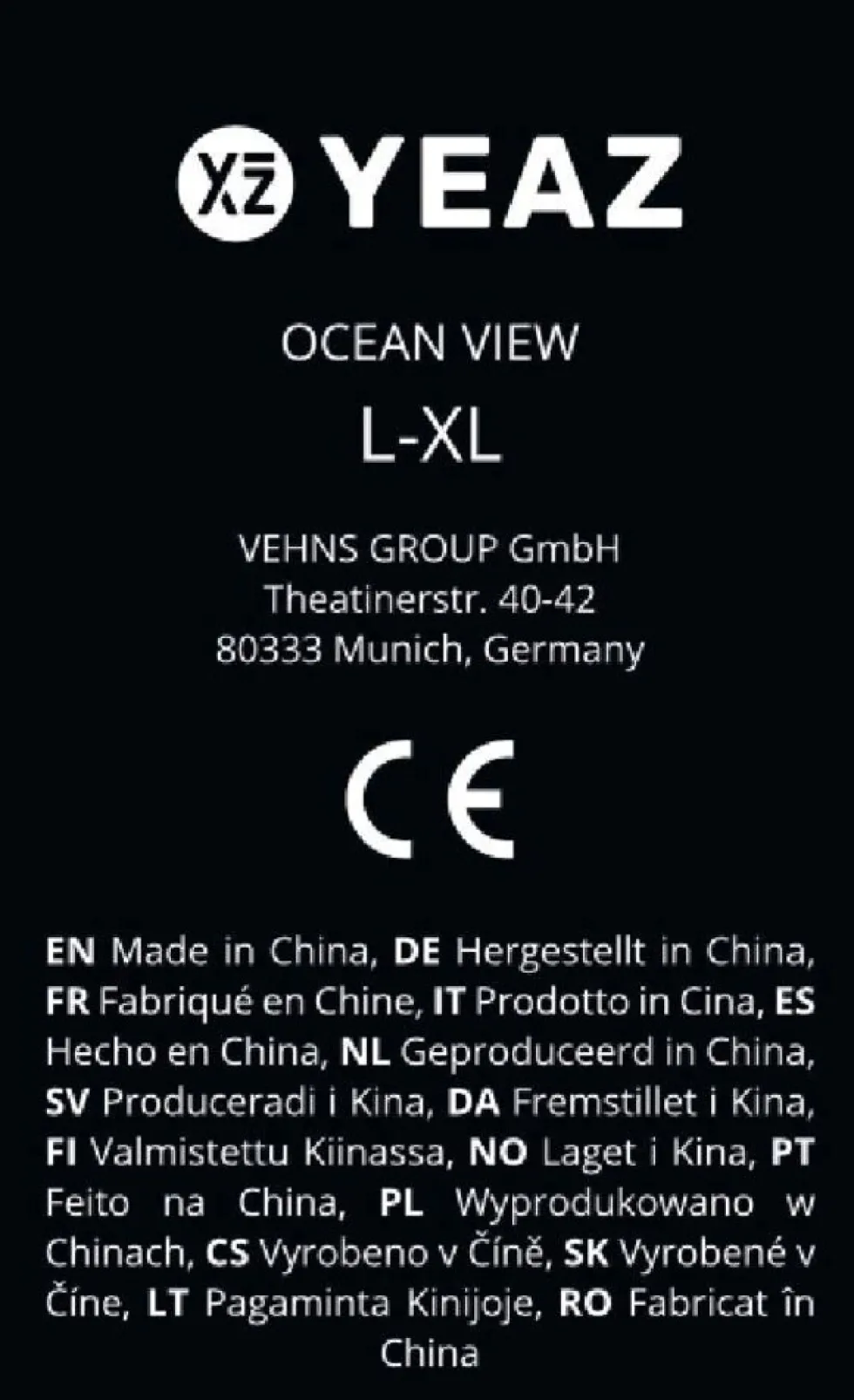 YEAZ Schnorchelmaske Gr. L-XL OCEAN VIEW