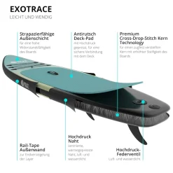 YEAZ SUP Board BLACK SANDS BEACH - EXOTRACE -