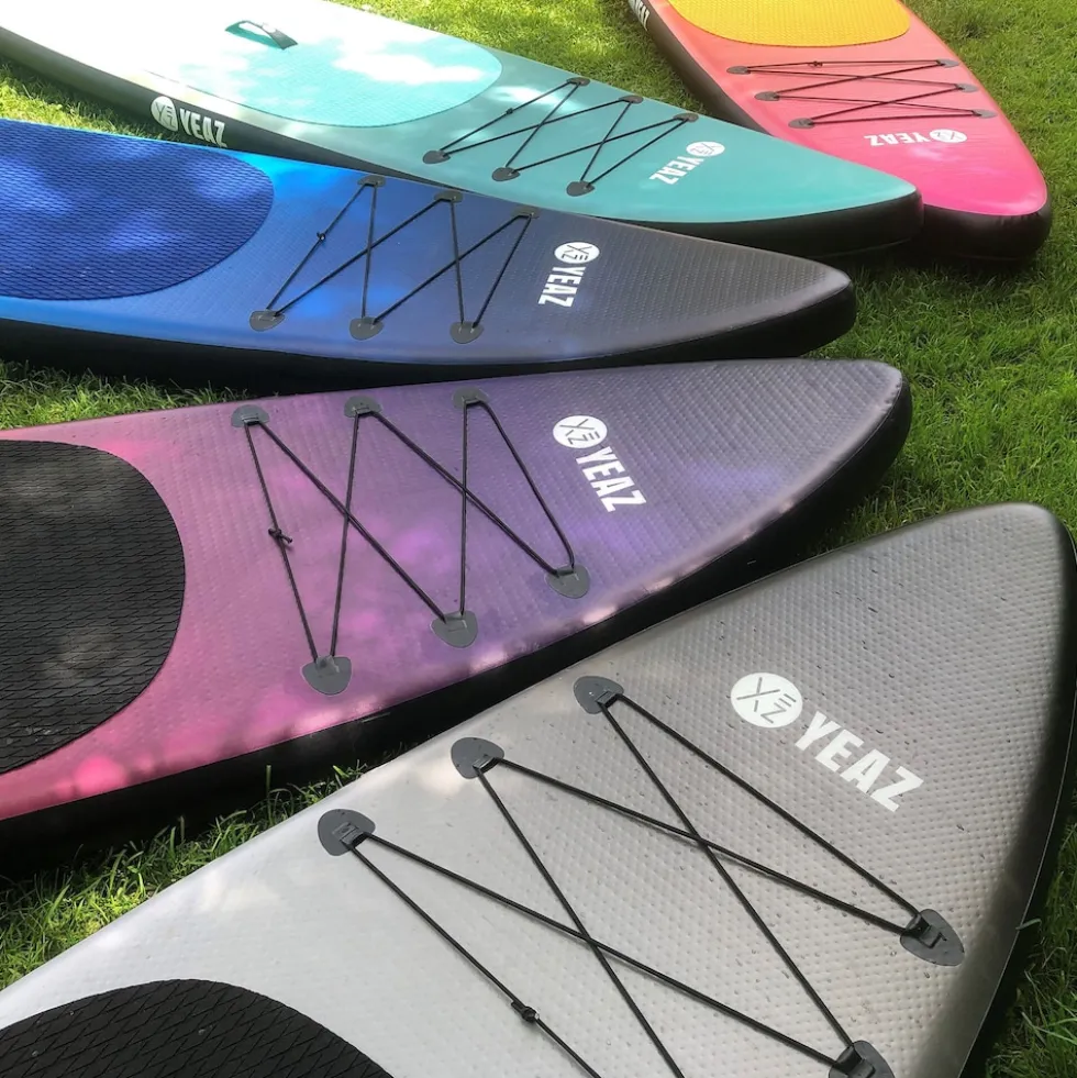 YEAZ SUP Board und Kit BLACK SANDS BEACH - EXOTRACE PRO - SET