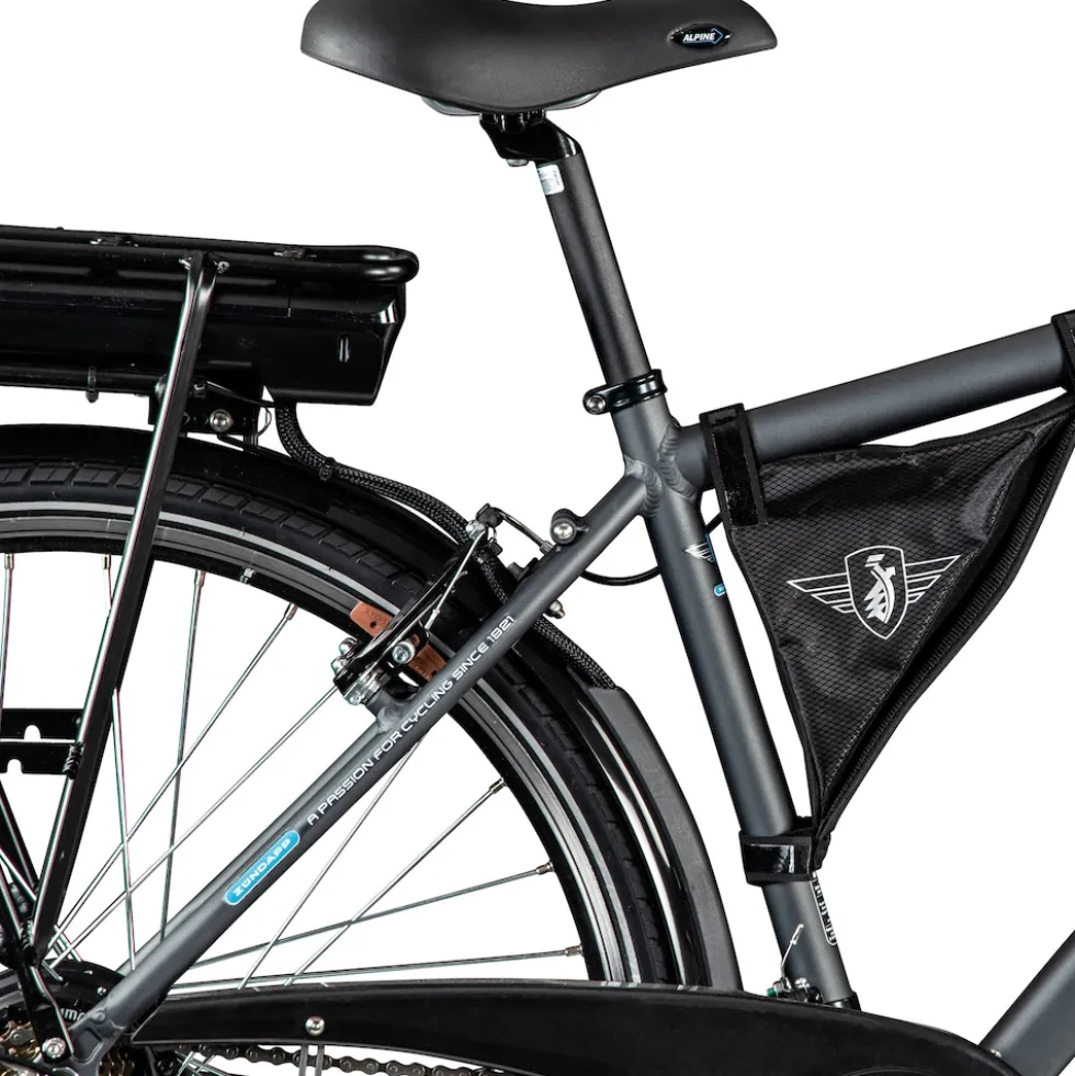 Zündapp Fahrradtasche für den Fahrrad Rahmen Tasche Oberrohrtasche Rahmentasche Radtaschen mit Klett und Reißverschluss