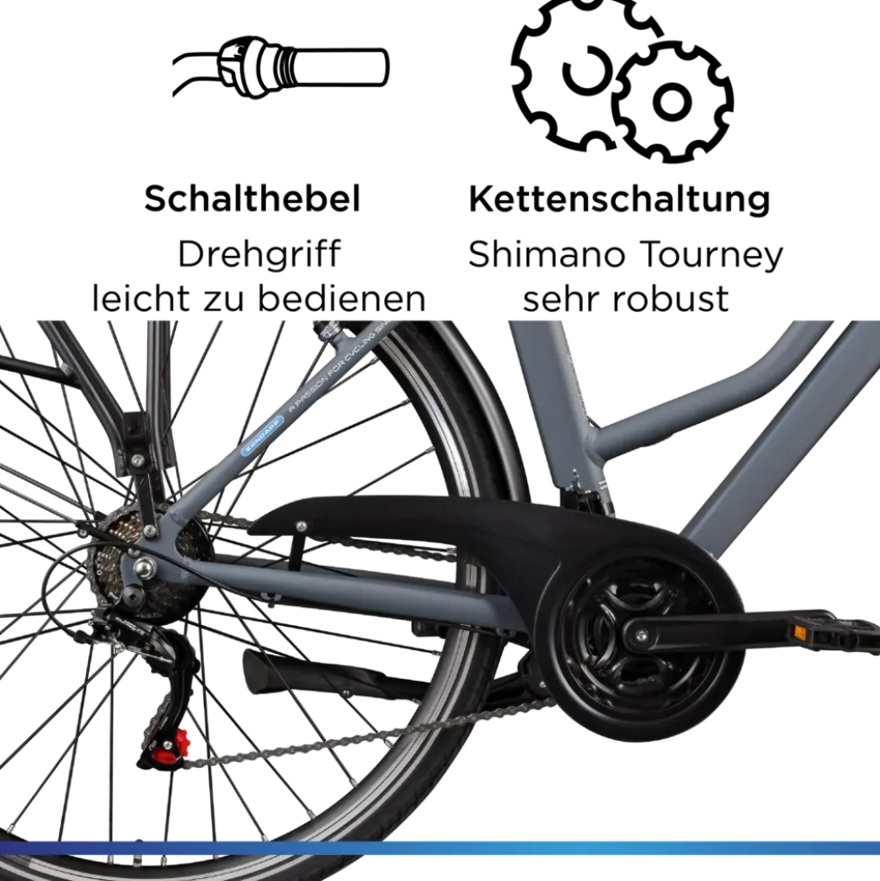 Zündapp Green 7.7 E Bike Damen Trekkingrad 28 Zoll Pedelec 155 - 185 cm Trekkingfahrrad mit 21 Gang E Fahrrad StVZO Tourenrad
