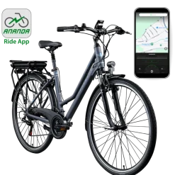 Zündapp Green 7.7 E Bike Damen Trekkingrad 28 Zoll Pedelec 155 - 185 cm Trekkingfahrrad mit 21 Gang E Fahrrad StVZO Tourenrad