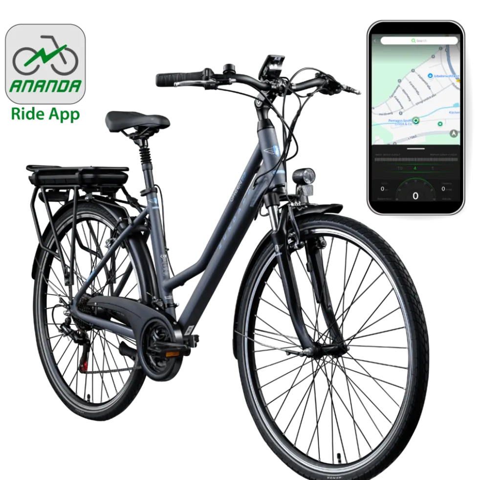 Zündapp Green 7.7 E Bike Damen Trekkingrad 28 Zoll Pedelec 155 - 185 cm Trekkingfahrrad mit 21 Gang E Fahrrad StVZO Tourenrad
