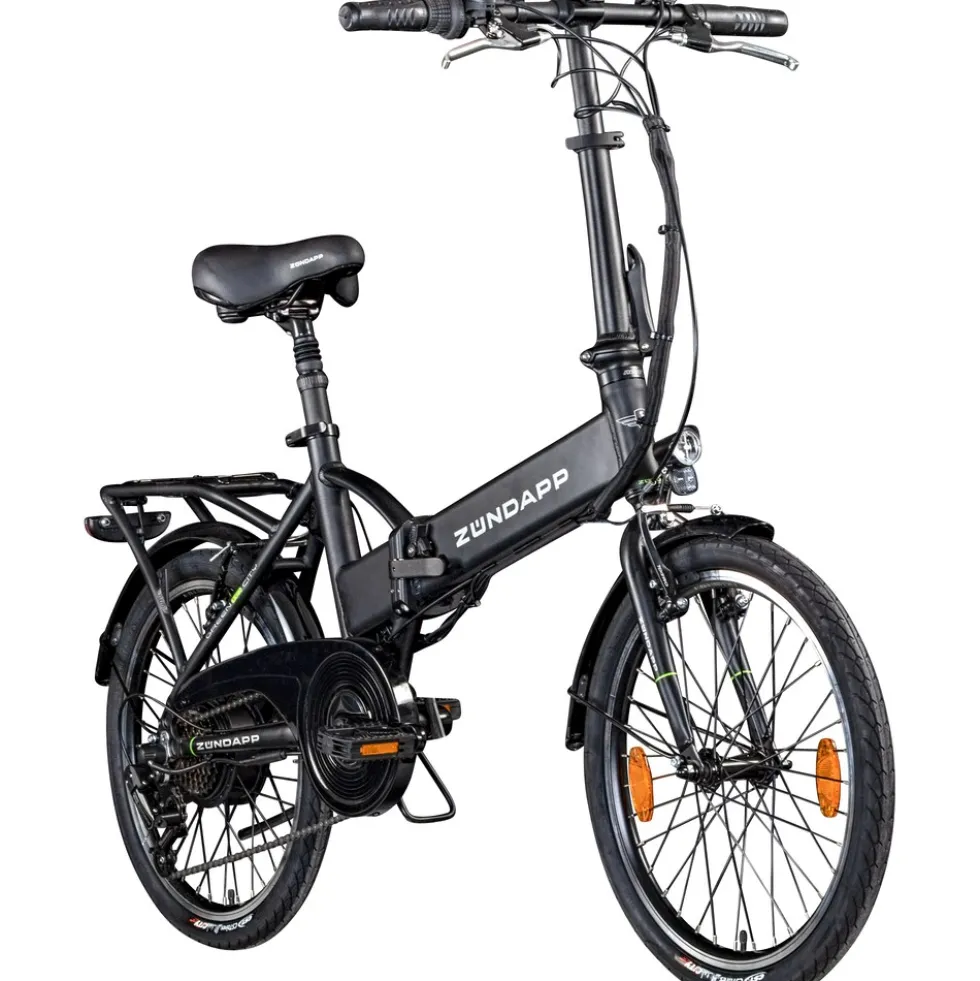 Zündapp Green 1.0 20 Zoll Elektro Klapprad für Erwachsene 150 - 180 cm 6 Gang E Klappfahrrad E Bike Faltrad Pedelec StVZO