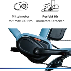 Zündapp Longtail M400 E Bike Lastenrad bis 180 kg 24 Zoll Elektrofahrrad 160-195 cm Mittelmotor Cargo Elektro Fahrrad 7 Gänge Pedelec