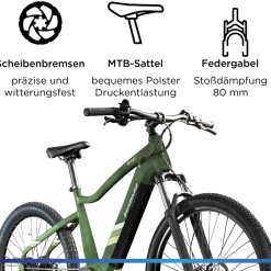 Zündapp X900 E Bike Mountainbike 27,5 Zoll Pedelec Herren 165-180 cm Elektrofahrrad 10 Gang EMTB Hardtail mit Mittelmotor