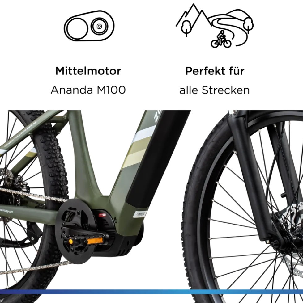 Zündapp X900 E Bike Mountainbike 27,5 Zoll Pedelec Herren 165-180 cm Elektrofahrrad 10 Gang EMTB Hardtail mit Mittelmotor