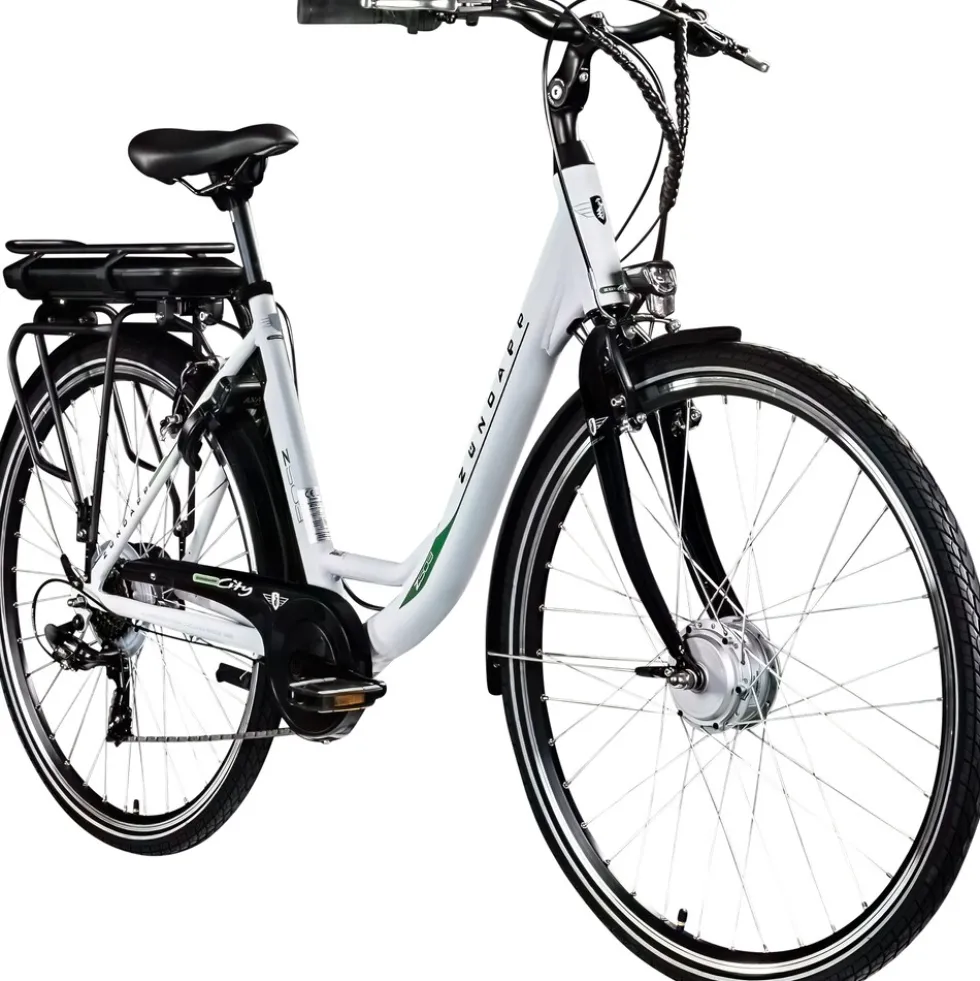Zündapp Z503 E Bike Damen ab 155 cm Damenfahrrad 28 Zoll Pedelec mit tiefem Einstieg retro Elektrofahrrad 7 Gang Schaltung E Fahrrad Stadtrad StVZO