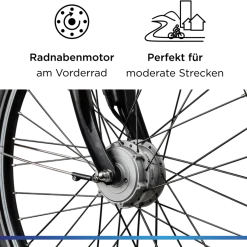Zündapp Z510 E Bike Damenfahrrad ab 155 cm Rücktritt Pedelec 28 Zoll Fahrrad mit tiefem Einstieg Hollandrad mit 3 Gang Nabenschaltung StVZO