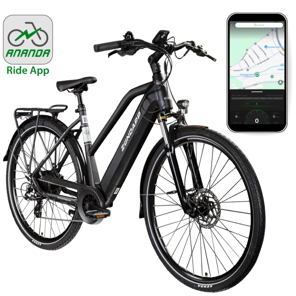 Zündapp Z810 E Bike Damen Trekkingrad ab 165 cm Elektrofahrrad 550 Wh Pedelec Trekking Rad Fahrrad mit 8 Gang und Beleuchtung StVZO