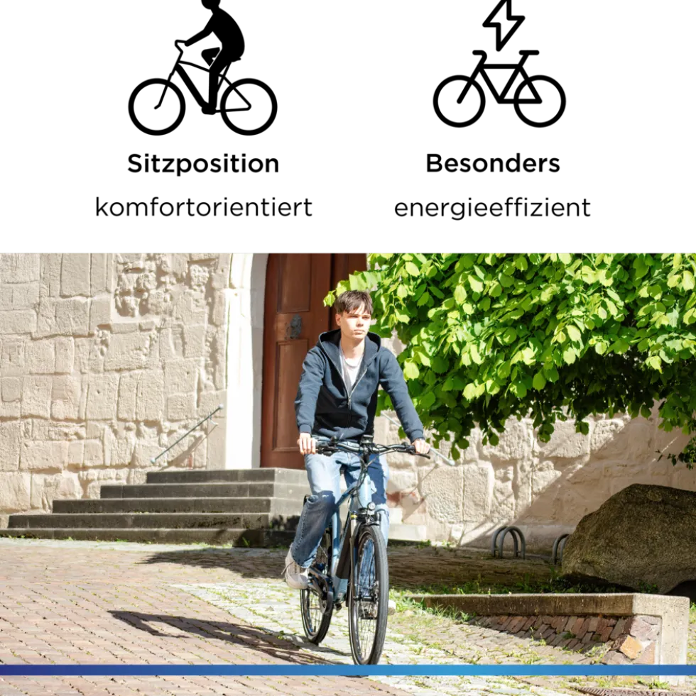 Zündapp Z810 E Bike Herren Trekkingrad ab 175 cm Elektrofahrrad 550 Wh Pedelec Trekking Rad Fahrrad mit 8 Gang und Beleuchtung StVZO